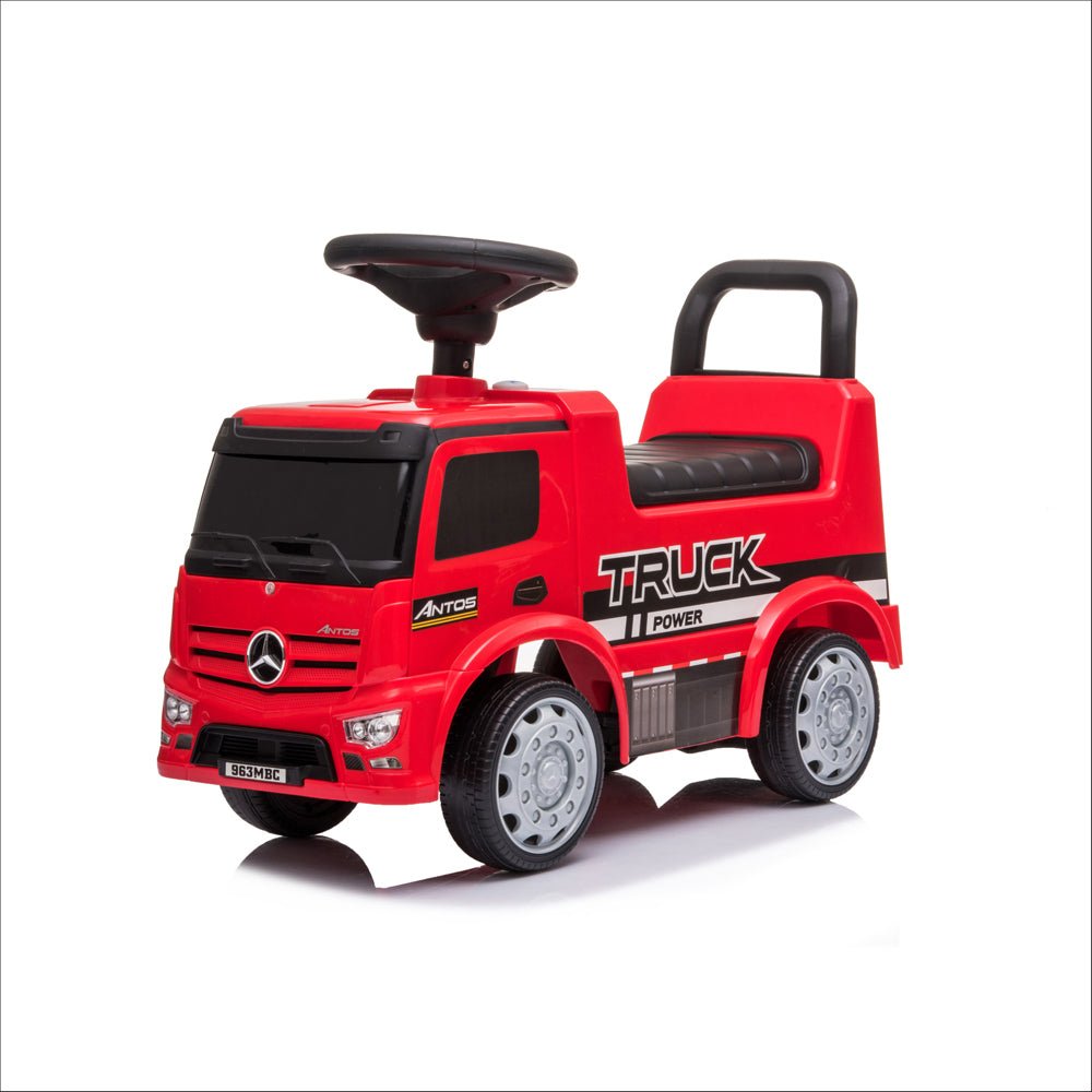 MOON MERCEDES BENZ TRUCK LICENSED - FOOT TO FLOOR RIDE ON FOR 12 TO 36 MONTHS - RED - Premium for Kids in Qatar | Toysaro.com